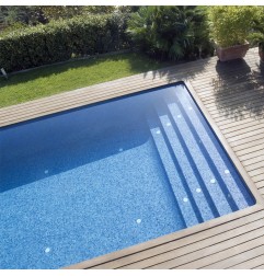 Onix Nieve Azul Cielo Spanish Glass Mosaic Pool Tiles