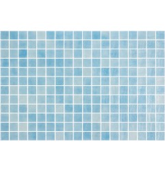 Onix Nieve Azul Claro Spanish Glass Mosaic Pool Tiles