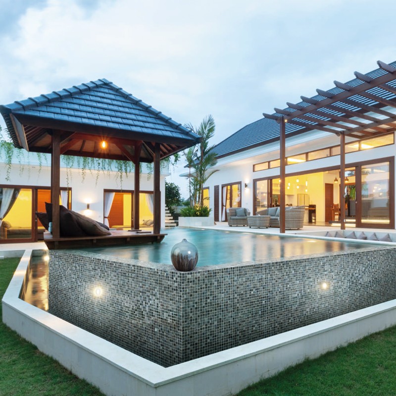 Onix Vanguard Arrecife Irridis Grey Spanish Glass Mosaic Pool Tiles