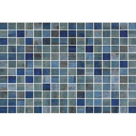 Onix Vanguard Forest Blue Spanish Glass Mosaic Pool Tiles