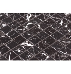 Onix Ecostone Nero Marquina Matte Spanish Glass Mosaic Pool Tiles