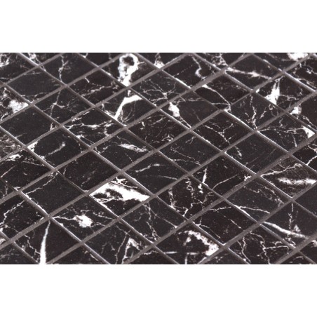 Onix Ecostone Nero Marquina Matte Spanish Glass Mosaic Pool Tiles