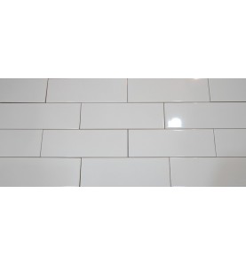 Gloss White Ceramic Subway Tile 300x100(non rectified)