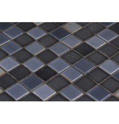 Onix Stoneglass Opalo Negro Spanish Glass Mosaic Pool Tiles