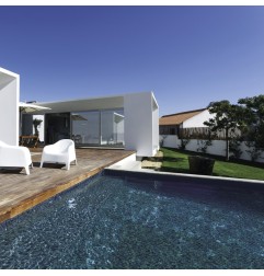 Onix Stoneglass Opalo Negro Spanish Glass Mosaic Pool Tiles