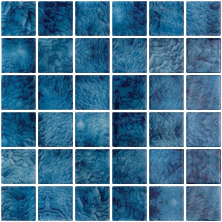 Onix Penta Vanguard Arrecife Blue Gloss Spanish Glass Mosaic Pool Tiles