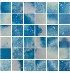 Onix Penta Vanguard Bluestone Gloss Spanish Glass Mosaic Pool Tiles
