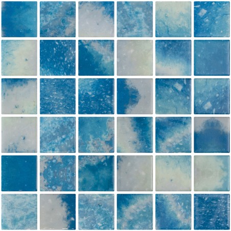 Onix Penta Vanguard Bluestone Gloss Spanish Glass Mosaic Pool Tiles