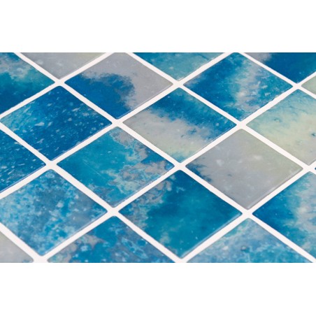 Onix Penta Vanguard Bluestone Gloss Spanish Glass Mosaic Pool Tiles