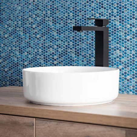 Onix Penny Vanguard Saona Spanish Glass Mosaic Pool Tiles