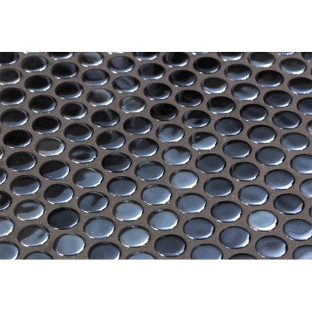 Onix Penny Vanguard Opalo Black Spanish Glass Mosaic Pool Tiles