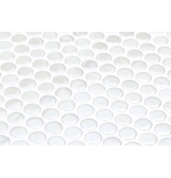Onix Penny Vanguard Opalo White Spanish Glass Mosaic Pool Tiles