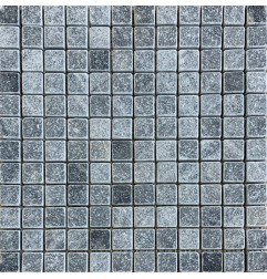 Crystal Grey Tumbled Marble Mosaic Tiles 24X24