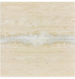 Italian Classico Veincut Epoxy Filled Polished Travertine Tiles