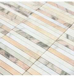 Rosa Portugal Kit Kat (Finger) Honed Marble Mosaic Tiles 148x15