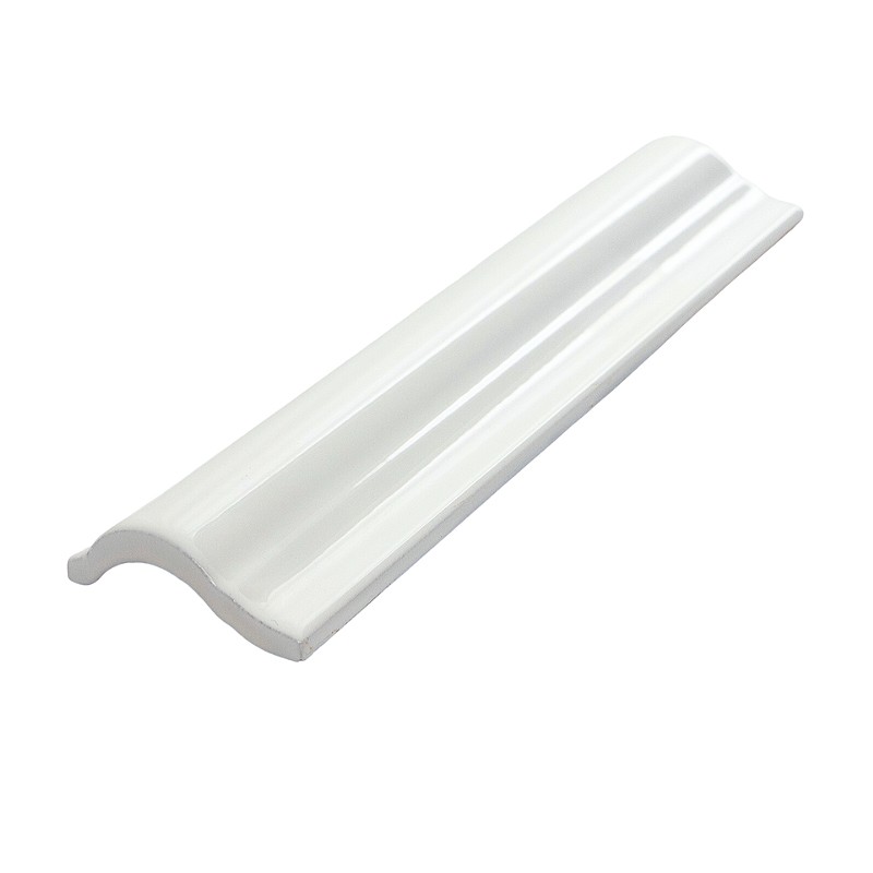 White Gloss Capping Ceramic Tiles ACAPBLA