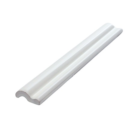 White Matt Capping Ceramic Tiles TOMBLA