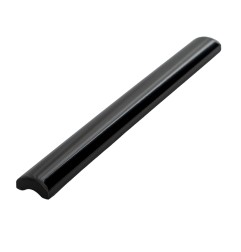 Black Gloss Pencil Listello Ceramic Tiles 20x200