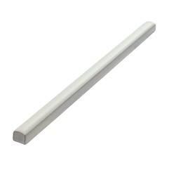 White Matt Pencil Listello Ceramic Tiles 10x200