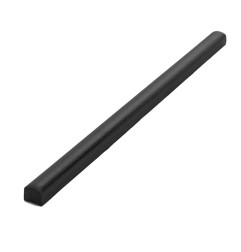 Black Matt Pencil Listello Ceramic Tiles 10x200