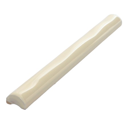 Ivory Gloss Dado Wavy Listello Ceramic Tiles