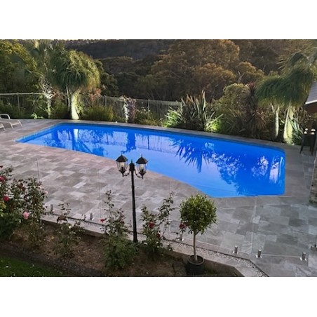 Silver French Pattern Tumbled Paver Travertine 30mm