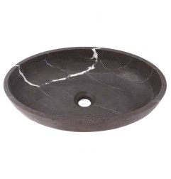 Pietra Grey Honed Oval Basin Limestone 3355