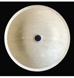 Bianca Perla Honed Round Basin Limestone 991