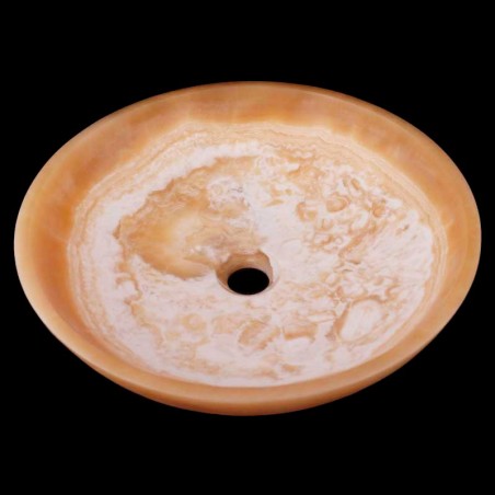 Honey Onyx Honed Round Basin 3539