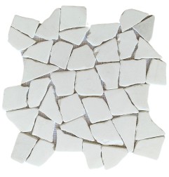 Thassos White Tumbled Random Marble