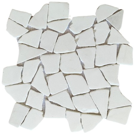 Thassos White Tumbled Random Marble