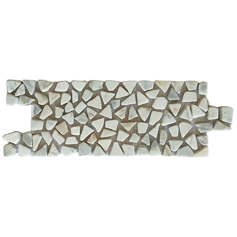 Calacatta Gold Tumbled Mini Random Marble Borders