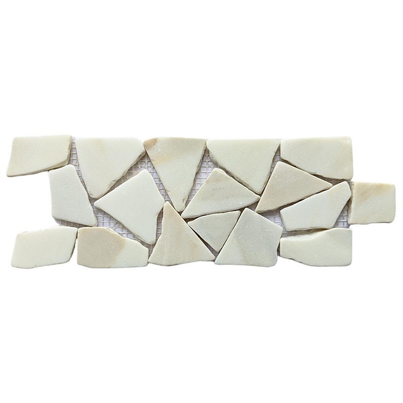 Calacatta Gold Tumbled Random Marble Borders