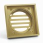 Ezy Flow Brushed Gold Aluminium Floor Waste Grate 100x100x21