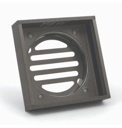 Ezy Flow Brushed Gun Metal Aluminium Floor Waste Grate 100x100x21