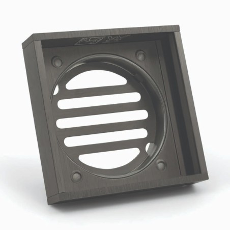 Ezy Flow Brushed Gun Metal Aluminium Floor Waste Grate 100x100x14