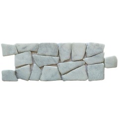 Carrara White Tumbled Random Marble Borders