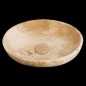 Classico Honed Oval Basin Travertine 4405 With Matching Pop-Up Waste