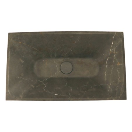 Pietra Grey Honed Rectangle Tapered Basin Limestone 4870