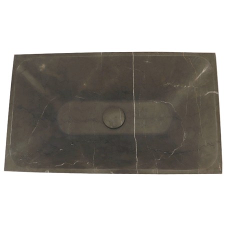 Pietra Grey Honed Rectangle Tapered Basin Limestone 4871