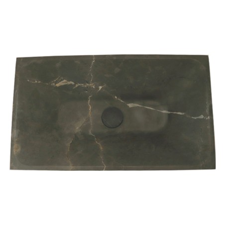 Pietra Grey Honed Rectangle Tapered Basin Limestone 4872