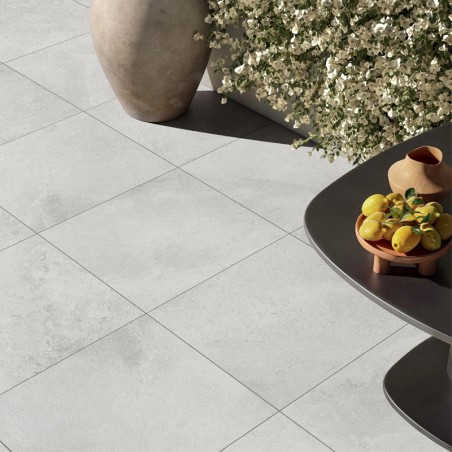 Chiswick White External Porcelain Paver 600x600x20