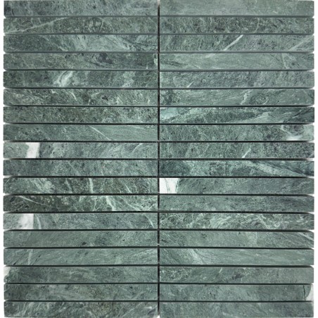 Verde Alpi Green Kit Kat Honed Marble Mosaic Tiles 148x15