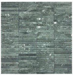 Verde Alpi Green Kit Kat Honed Marble Mosaic Tiles 148x15
