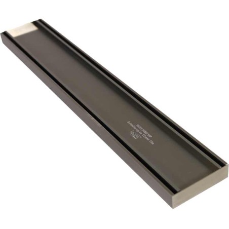 Lauxes Aluminium Brushed Nickel Slimline Tile Insert Grate