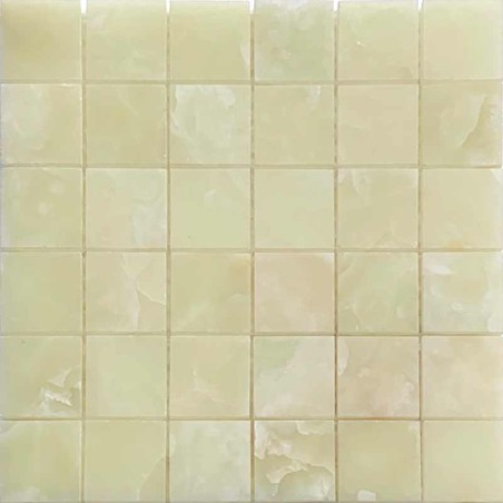 Green Onyx Polished Mosaic tiles 50x50