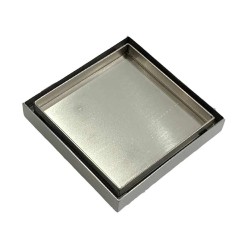 Tile Insert 316 Marine Grade Brush Nickel Stainless Steel Floor Drain 120