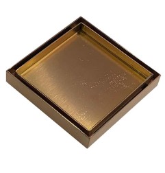 Tile Insert 316 Marine Grade Brush Copper Stainless Steel Floor Drain 120