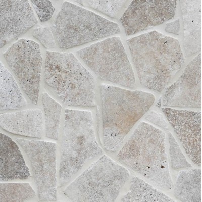 Classico Medium Crazy Pattern Tumbled Travertine Tiles 15mm