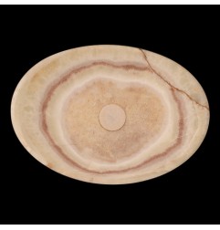 Green Onyx Honed Oval Concave Design Basin 4579